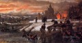 La traversée de la rivière Berizina 1812 romantique Sir Lawrence Alma Tadema